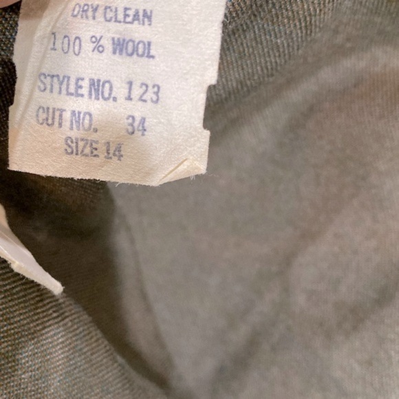 Vintage pleated wool skirt size 14 new with tags - Picture 5 of 7